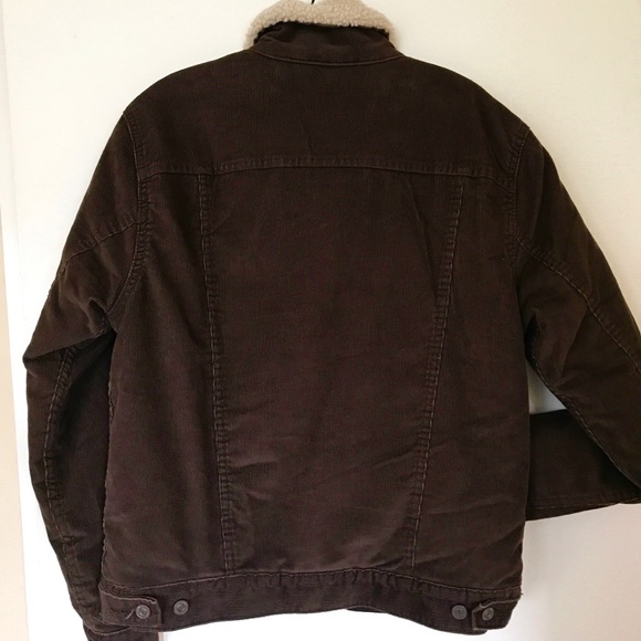 Levi's Jackets & Coats Nwt Levis Brown Corduroy Sherpa Jacket